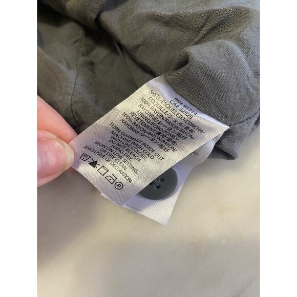 AX armani exchange gray asymmetrical military vest women’s size M zippered - Picture 4 of 5